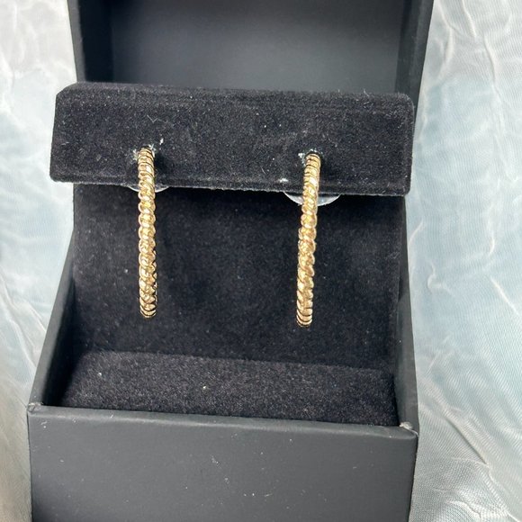 Gold Rope Hoops - Picture 2 of 4